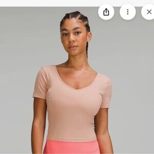 Lululemon Athletica Peach Crop Top